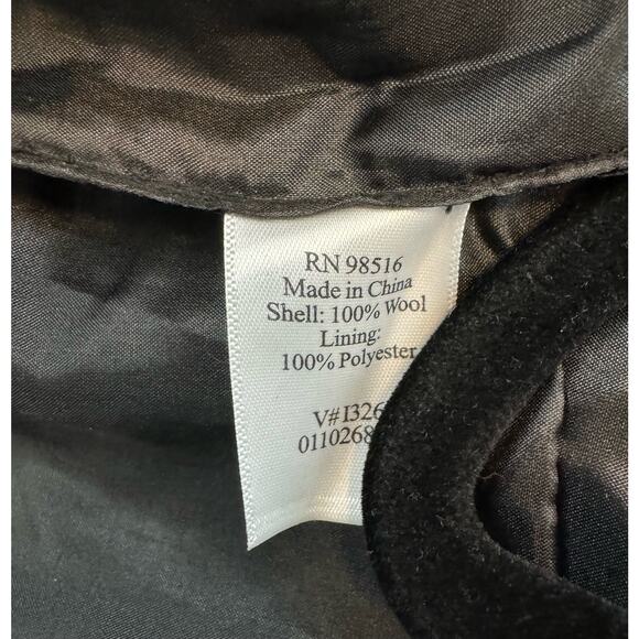 Coldwater Creek Womens Small Black Embroidered Snap Button Wool Cardigan (READ) - Picture 6 of 13